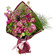 Букет из анемонов, маттиол, хризантем и роз